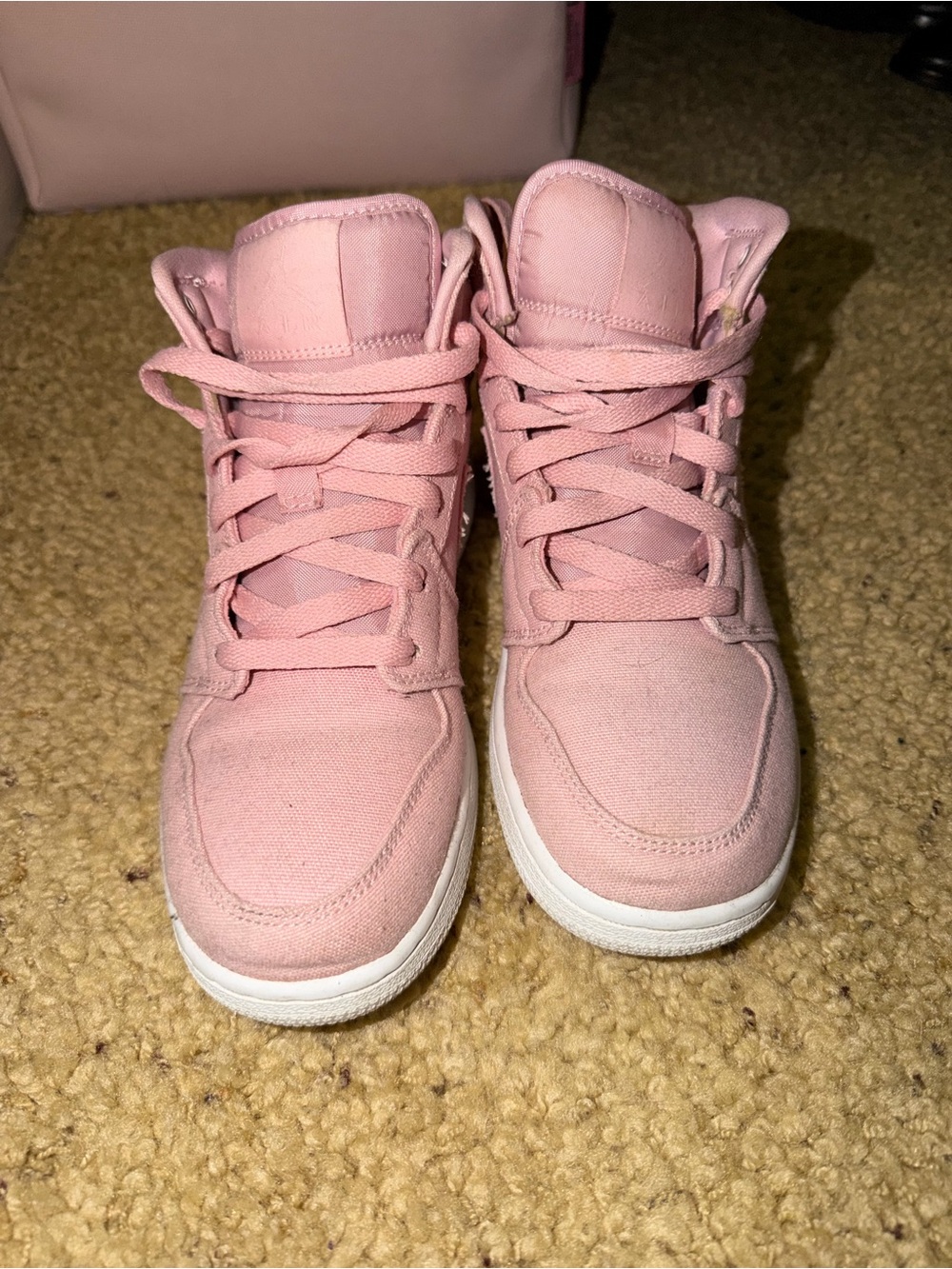 Jordan High-Top Sneakers in Pink